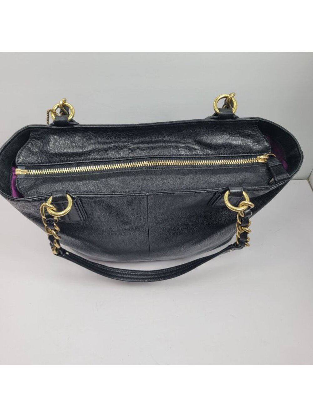 Coach Madison Women's Black Soft Leather Tote Bag H1294-20466 - Picture 5 of 11